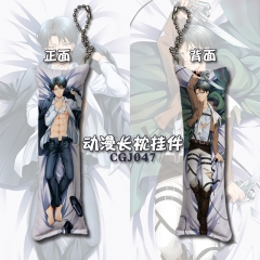 Attack on Titan/Shingeki No Kyojin Cosplay Cartoon Design Decoration Key Ring Anime Square Pillow Pendant Keychain