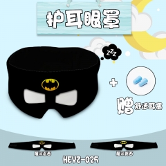 Batman Movie Cosplay Cartoon Cute Design For Sleeping Anime Eyepatch with Earplug