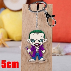 DC Comics Suicide Squad Movie Joker Acrylic Keychain Cute Keyring