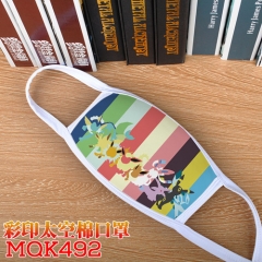 Pokemon Cosplay Cartoon Mask Space Cotton Anime Print Mask