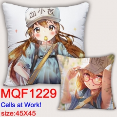 Cells at Work Leukocyte Scouts Cartoon Soft Pillow Square Stuffed Pillows