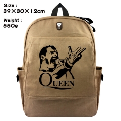 Queen Freddie Mercury Canvas Backpack Bag
