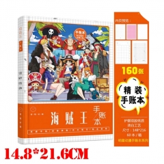High Quality One Piece Anime Chinese Version Portable Notebook Fashion Teenager Notebook