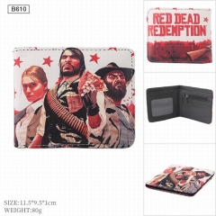 Red Dead Redemption Game Cosplay Coin Purse PU Leather Bifold Anime Short Wallet