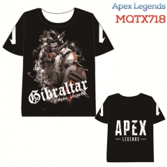 Apex Legends Game Gibraltar Short Sleeves Cosplay Anime Cartoon T Shirt
