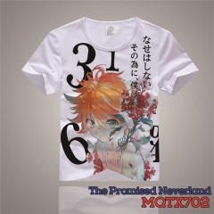 The Promised Neverland Short Sleeves Cosplay Anime Cartoon T Shirt