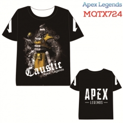 Apex Legends Game Caustic Short Sleeves Cosplay Anime Cartoon T Shirt