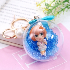 LoveLive Hanayo Koizumi Crystal Ball Pendant Key Ring Cartoon Anime Keychain