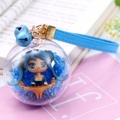 League of Legends Sona Buvelle Crystal Ball Pendant Key Ring Cartoon Anime Keychain