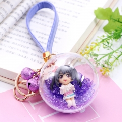 LoveLive Nico Yazawa Crystal Ball Pendant Key Ring Cartoon Anime Keychain