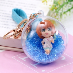 LoveLive Hanayo Koizumi Crystal Ball Pendant Key Ring Cartoon Anime Keychain