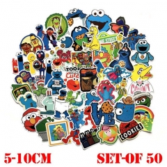 Sesame Street Anime Stickers Set 50 Pcs
