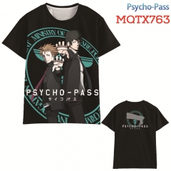 Psycho-Pass Anime 3D Print Casual Short Sleeve T Shirt
