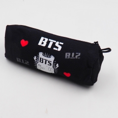 K-POPBTS BT21 Bulletproof Black Canvas Pencil Bag