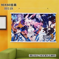 MmiHoYo/Honkai Impact  Cartoon Wall Scroll Decoration Fancy Wallscrolls