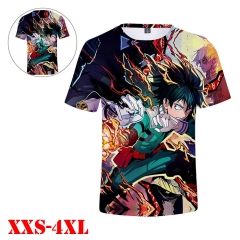 My Hero Academia Anime 3D Print Casual Short Sleeve T Shirt
