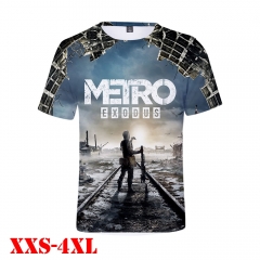 Metro Exodus Game 3D Print Casual Short Sleeve T Shirt
