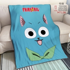 Fairy Tail Cartoon Design For Children Anime Blanket