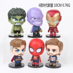 The Avengers Movie 8 Generation Cosplay Collection Toys Statue Anime PVC Figure (8pcs/set)