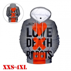 Love, Death & Robots Game 3D Print Casual Hooded Hoodie