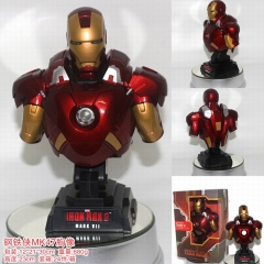 1：4 Iron Man  Bust  Red Anime Figure America Hero 23cm