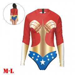 Marvel Comics Captain Marvel Movie Long Sleeve Swimwear