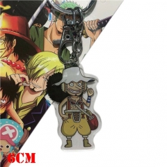 One Piece Anime Sanji Acrylic Cartoon Cosplay Plastic Keychain