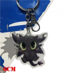 How to Train Your Dragon Movie Toothless Acrylic Cosplay Plastic Keychain