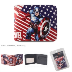 Marvel Comics The Avenge Captain America PU Leather Short Wallet