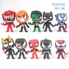 Venom Movie Cosplay Model Toy Collection PVC Figure (10pcs/set)