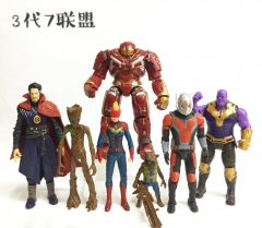 The Avengers 3 Generation Cosplay Collection Model Toys Statue Anime PVC Figure (7pcs/set)