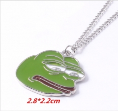 Sad Frog Alloy Necklace