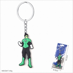 Green Lantern Movie Cosplay Two Sides Soft Plastic PVC Keychain