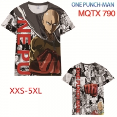One Punch Man Anime 3D Print Casual Short Sleeve T Shirt
