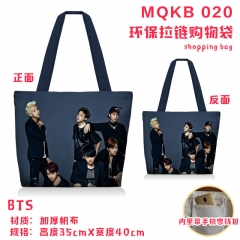 K-POP BTS Bulletproof Boy Scouts Zipper Shopping Bag