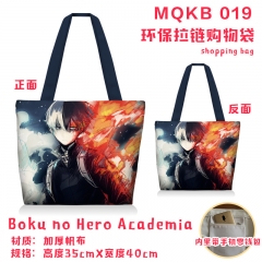My Hero Academia Anime Canvas Zipper Shopping Bag