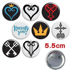 Kingdom Hearts Cartoon Brooch Kawaii Fancy Pin 8pcs/set