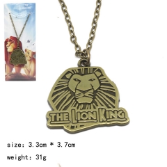 The King Lion Movie Character Metal Copper Necklace