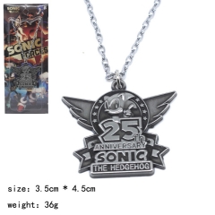 Sonic Game Cosplay Cartoon Character Metal Necklace