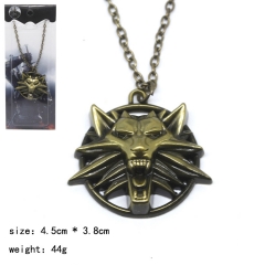 The Witcher Cosplay Movie Decoration Pendant Anime Necklace