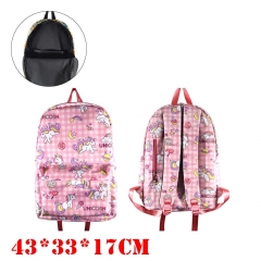 Anime Unicorn Nylon Waterproof Cloth Backpack Bag