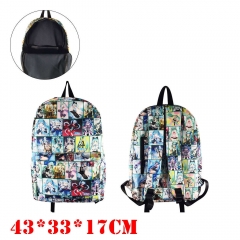 Hatsune Miku Nylon Waterproof Cloth Backpack Bag