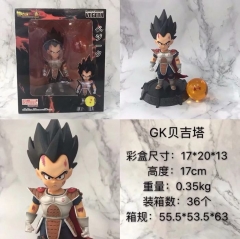 17CM GK Dragon Ball Z Vegeta Cartoon Anime PVC Figure Collection Toy