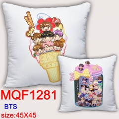 K-POP BTS Bulletproof Boy Scouts Anime Pillow Two Side 45*45CM