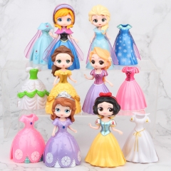 Disney Princess 5 Generation Movie Anime PVC Figure (6pcs/set)