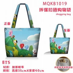 K-POP BTS Bulletproof Boy Scouts Anime Thick Canvas Shopping Bag