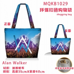 Alan Walker Anime Thick Canvas Shopping Bag
