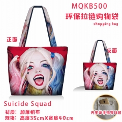 Suicide Squad Movie Anime Thick Canvas Shopping Bag