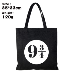 Harry Potter Anime Canvas Shopping Bag Women Single Shoulder Bags