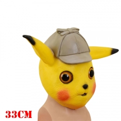 Pokemon Anime Pikachu Latex Mask Cosplay